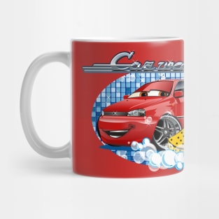 cartoon car wash Mug